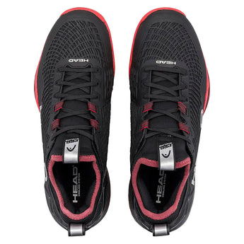 Men's Endure Pro Tennis Shoes Black and Red,Footwear,Head,,,Tennis Express,273046BKRD-3