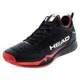 Men's Endure Pro Tennis Shoes Black and Red,Footwear,Head,Black/Red,7,Tennis Express,273046BKRD01copy
