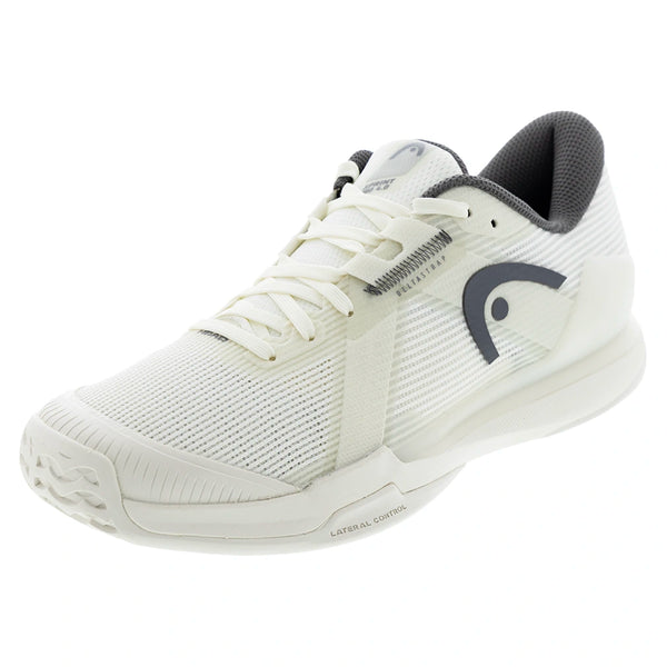 Men's Sprint Pro 4.0 Tennis Shoes Chalk White and Dark Grey,Footwear,Head,Chalk White/Dark Grey,8,Tennis Express,273186CWDG01copy