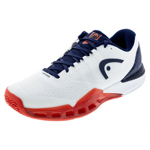 Men's Revolt Pro 5.0 Tennis Shoes White and Navy-Footwear-Head-White/Navy-7, [current_file_name-Tennis Express