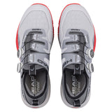 Men's Motion Pro BOA Pickleball Shoes Light Grey and Red-Footwear-Head-273706LGRD-3-Tennis Express