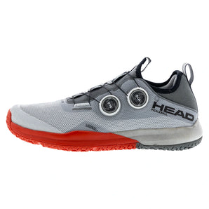 Men's Motion Pro BOA Pickleball Shoes Light Grey and Red,Footwear,Head,,,Tennis Express,273706LGRD01copy