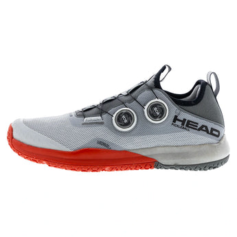 Men's Motion Pro BOA Pickleball Shoes Light Grey and Red,Footwear,Head,,,Tennis Express,273706LGRD01copy