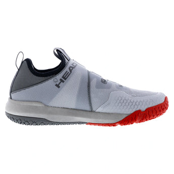 Men's Motion Pro BOA Pickleball Shoes Light Grey and Red,Footwear,Head,,,Tennis Express,273706LGRD02copy