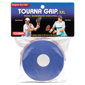 Grip XXL 10 Pack Blue Tennis Overgrip-Accessories-Tourna-29766-DEFAULT-L-Tennis Express