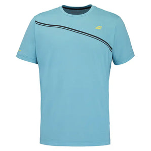 Men's Compete Crew Neck Tennis Top Scuba Blue,Apparel,Babolat,Scuba Blue,S,Tennis Express,2MF26014-F26-1