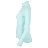 Women's Mock Zip Tennis Top-Apparel-BloqUV-3001-2-yell-3-Tennis Express