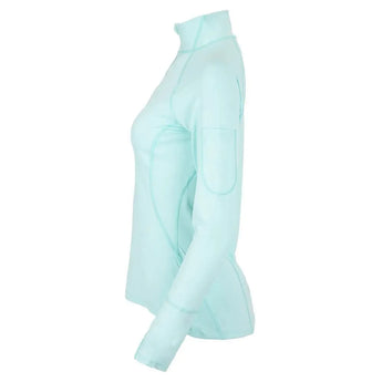 Women's Mock Zip Tennis Top-Apparel-BloqUV-3001-2-yell-3-Tennis Express