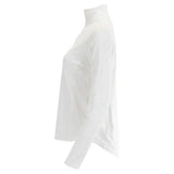Women's Relaxed Mock Zip Tennis Top-Apparel-BloqUV-3002-BH21-white-1-Tennis Express