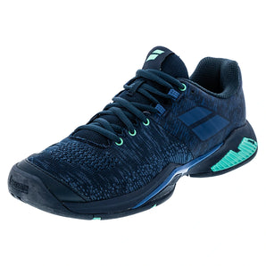 Men's Propulse Blast All Court Tennis Shoes Dark Blue Viridian,Footwear,Babolat,Blue,6.5,Tennis Express,30F21442-4090Bcopy