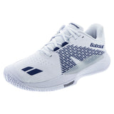 Men's Propulse Storm All Court Tennis Shoes White and Dark Blue,Footwear,Babolat,White/Dark Blue,6.5,Tennis Express,30F26442A-1069F26copy