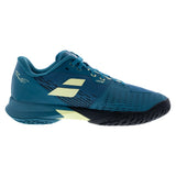 Men's Jet Mach 4 All Court Tennis Shoes Blue and Lime Yellow,Footwear,Babolat,,,Tennis Express,30F26629B-F2602copy