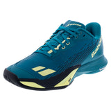 Men's Jet Mach 4 All Court Tennis Shoes Blue and Lime Yellow,Footwear,Babolat,Blue/Lime Yellow,8.5,Tennis Express,30F26629B-F26copy