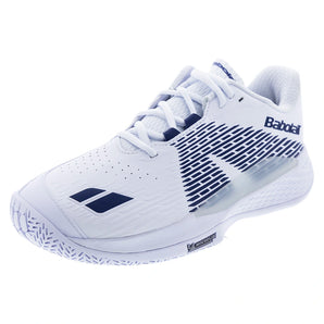 Men's Propulse Storm All Court Wide Tennis Shoes White and Dark Blue,Footwear,Babolat,White/Dark Blue,8,Tennis Express,30F26978A-1069F26copy