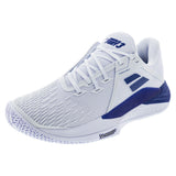 Men's Propulse Fury All Court Tennis Shoes White and Dark Blue-Footwear-Babolat-White/Dark Blue-6.5, [current_file_name-Tennis Express