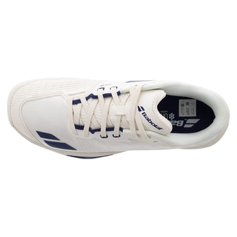 Men's Jet Mach 4 All Court Tennis Shoes Cream and Dark Blue,Footwear,Babolat,,,Tennis Express,30S26629B-111504copy