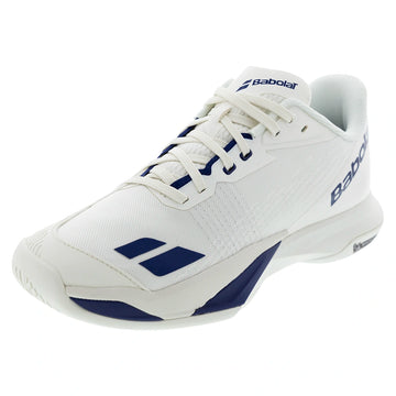 Men's Jet Mach 4 All Court Tennis Shoes Cream and Dark Blue