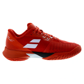 Men's Jet Mach 4 All Court Tennis Shoes Cherry Tomato and White,Footwear,Babolat,,,Tennis Express,30S26629B-505002copy
