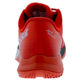 Men's Jet Mach 4 All Court Tennis Shoes Cherry Tomato and White,Footwear,Babolat,,,Tennis Express,30S26629B-505003copy