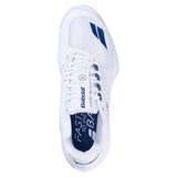 Men's Jet Tere 2 All Court WIM Tennis Shoes White and Blue Navy,Footwear,Babolat,,,Tennis Express,30S26686C-1097-3