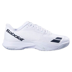 Men's Jet Mach 4 Grass Tennis Shoes White and Black,Footwear,Babolat,,,Tennis Express,30S26740C-1001-1