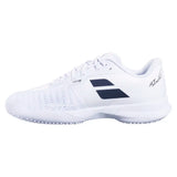 Men's Jet Mach 4 Grass Tennis Shoes White and Black,Footwear,Babolat,,,Tennis Express,30S26740C-1001-2