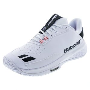 Men's SFX EVO All Court WIM Tennis Shoes,Footwear,Babolat,White/Black,6.5,Tennis Express,30S26938C-1001copy