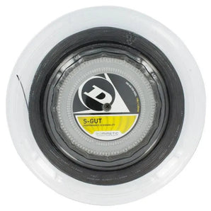 S-Gut 17G Black Reel Tennis String-Strings-Dunlop-31328-DEFAULT-L-Tennis Express