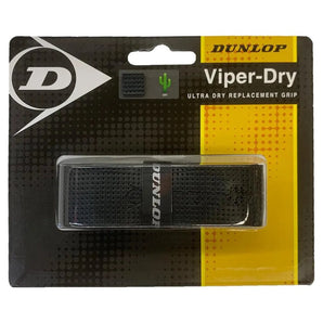 Viperdry Black Ultra Dry Replacement Tennis Grip-Accessories-Dunlop-31333-DEFAULT-L-Tennis Express