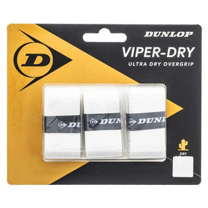 Viperdry White 3 Pack Ultra Dry Tennis Overgrip-Accessories-Dunlop-31334-DEFAULT-L_19953aca-4fff-4f84-a695-dd6cbe17a582-Tennis Express