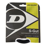 S-Gut 16G Black Tennis String-Strings-Dunlop-31344-DEFAULT-L-Tennis Express