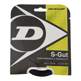 S-Gut 16G Black Tennis String-Strings-Dunlop-31344-DEFAULT-L-Tennis Express