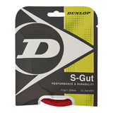 Red - S-Gut 17G Red Tennis String-Strings-Dunlop-31348-DEFAULT-L-Tennis Express
