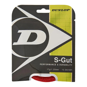 Red - S-Gut 17G Red Tennis String-Strings-Dunlop-31348-DEFAULT-L-Tennis Express