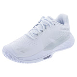Women's Propulse Storm All Court Tennis Shoes White and Silver,Footwear,Babolat,White/Silver,5.5,Tennis Express,31F26447A-1019F26copy