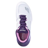 Women's SFX 4 All Court Tennis Shoes White and Dark Purple,Footwear,Babolat,,,Tennis Express,31F26530A-1121F26-3