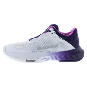 Women's SFX 4 All Court Tennis Shoes White and Dark Purple,Footwear,Babolat,,,Tennis Express,31F26530A-1121F2601copy
