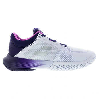 Women's SFX 4 All Court Tennis Shoes White and Dark Purple,Footwear,Babolat,,,Tennis Express,31F26530A-1121F2602copy