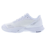 Women's Jet Mach 4 All Court Tennis Shoes White and Silver,Footwear,Babolat,,,Tennis Express,31F26630B-1019F2601copy