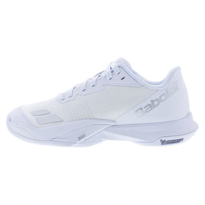 Women's Jet Mach 4 All Court Tennis Shoes White and Silver,Footwear,Babolat,,,Tennis Express,31F26630B-1019F2601copy