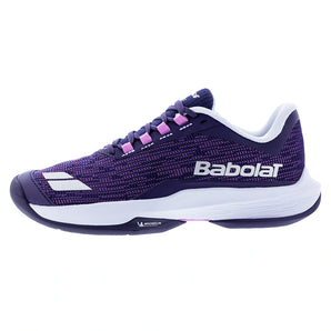 Women's Jet Tere 2 All Court Tennis Shoes Dark Purple and Silver,Footwear,Babolat,,,Tennis Express,31F26651A-5186F2601copy
