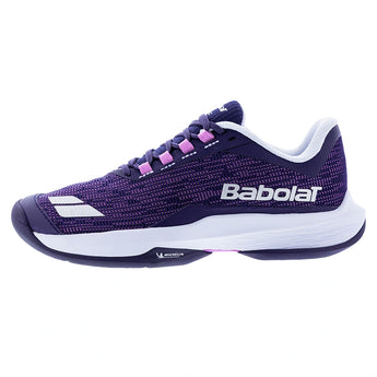 Women's Jet Tere 2 All Court Tennis Shoes Dark Purple and Silver,Footwear,Babolat,,,Tennis Express,31F26651A-5186F2601copy