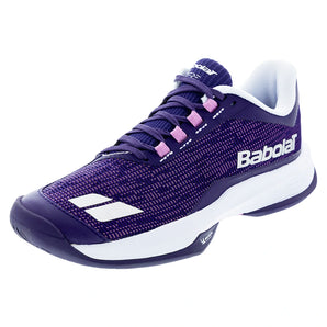 Women's Jet Tere 2 All Court Tennis Shoes Dark Purple and Silver,Footwear,Babolat,Dark Purple/Silver,5.5,Tennis Express,31F26651A-5186F26copy