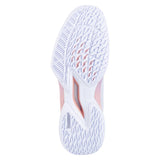 Women's Premium Jet Tere 2 All Court Tennis Shoes White and Sunset, Babolat, Tennis Express, 31F26975C-1120F26-4