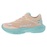 Women's SFX 4 All Court Tennis Shoes Peach and Blue,Footwear,Babolat,,,Tennis Express,31S26530C-508201copy