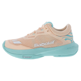 Women's SFX 4 All Court Tennis Shoes Peach and Blue,Footwear,Babolat,,,Tennis Express,31S26530C-508201copy