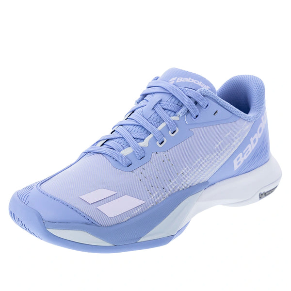 Women's Jet Mach 4 All Court Tennis Shoes Lavender and White,Footwear,Babolat,5.5,,Tennis Express,31S26630B-4150copy