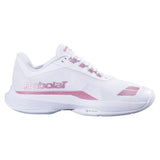 Women's Jet Tere 2 All Court Tennis Shoes White and Gold Pink-Footwear-Babolat-, [current_file_name-Tennis Express