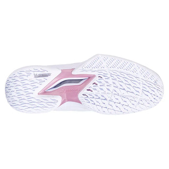 Women's Jet Tere 2 All Court Tennis Shoes White and Gold Pink-Footwear-Babolat-, [current_file_name-Tennis Express