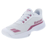 Women's Jet Tere 2 All Court Tennis Shoes White and Gold Pink,Footwear,Babolat,White and Gold Pink,5.5,Tennis Express,31S26651A-1118copy